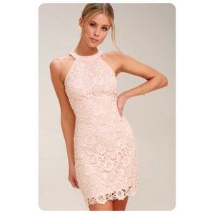 Lulu’s Love Poem Blush Pink High Neck Sleeveless